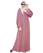 Regal Dubai Style Abaya Dark Purple