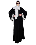 Dreamy Pearl Dubai Style Abaya Black