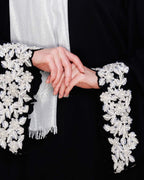 Dreamy Pearl Dubai Style Abaya Black