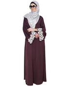Dreamy Pearl Dubai Style Abaya Purple