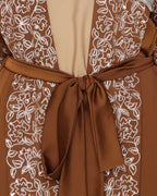 Luxury Dubai Style abaya Brown