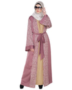 Luxury Dubai Style abaya Onion Pink