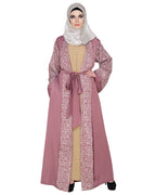 Luxury Dubai Style abaya Onion Pink