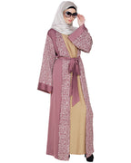 Luxury Dubai Style abaya Onion Pink