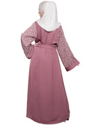 Luxury Dubai Style abaya Onion Pink