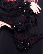 Majestic Dubai style Abaya Black