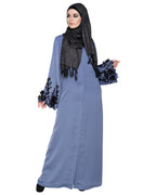 Majestic Dubai style Abaya Blue