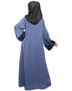 Majestic Dubai style Abaya Blue