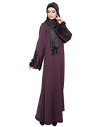 Majestic Dubai style Abaya Purple