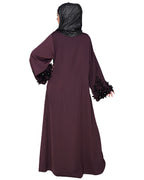 Majestic Dubai style Abaya Purple