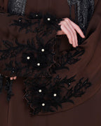 Majestic Dubai style Abaya Brown