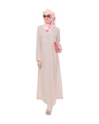 Lapeled Abaya Peach