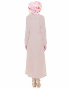 Lapeled Abaya Peach