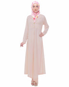 Lapeled Abaya Peach