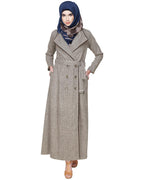Seaweed Jacket/Coat Abaya Cream Brown