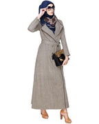 Seaweed Jacket/Coat Abaya Cream Brown
