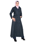 Blue Notch Lapel panel Coat Blue