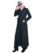 Blue Notch Lapel panel Coat Blue