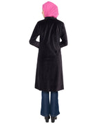 Velvet Pearl Hand-Embroidery Coat Purple