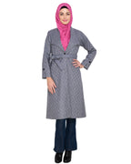 Grey Shalw Collar Single Button coat Grey