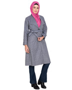 Grey Shalw Collar Single Button coat Grey