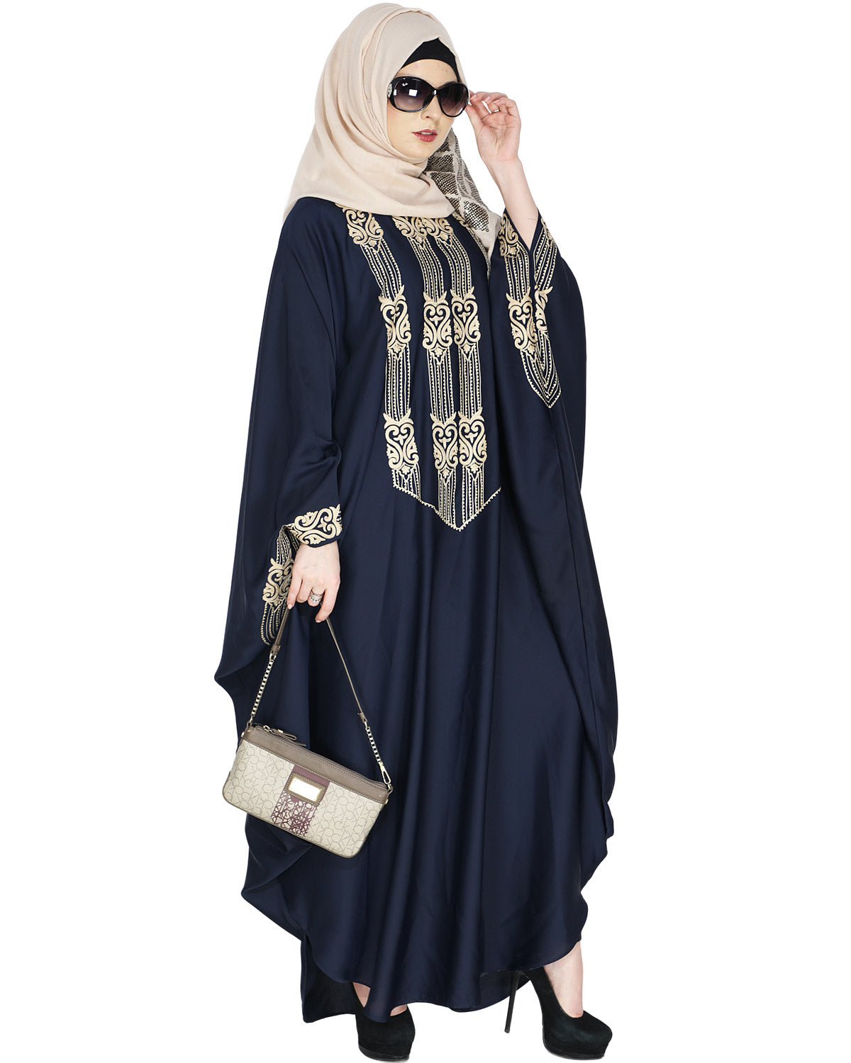 Majestic Brown Formal Kaftan Purple