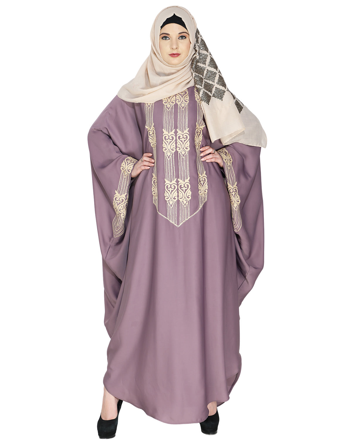 Majestic Brown Formal Kaftan Purple
