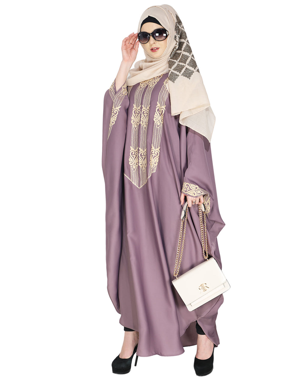Majestic Brown Formal Kaftan Purple