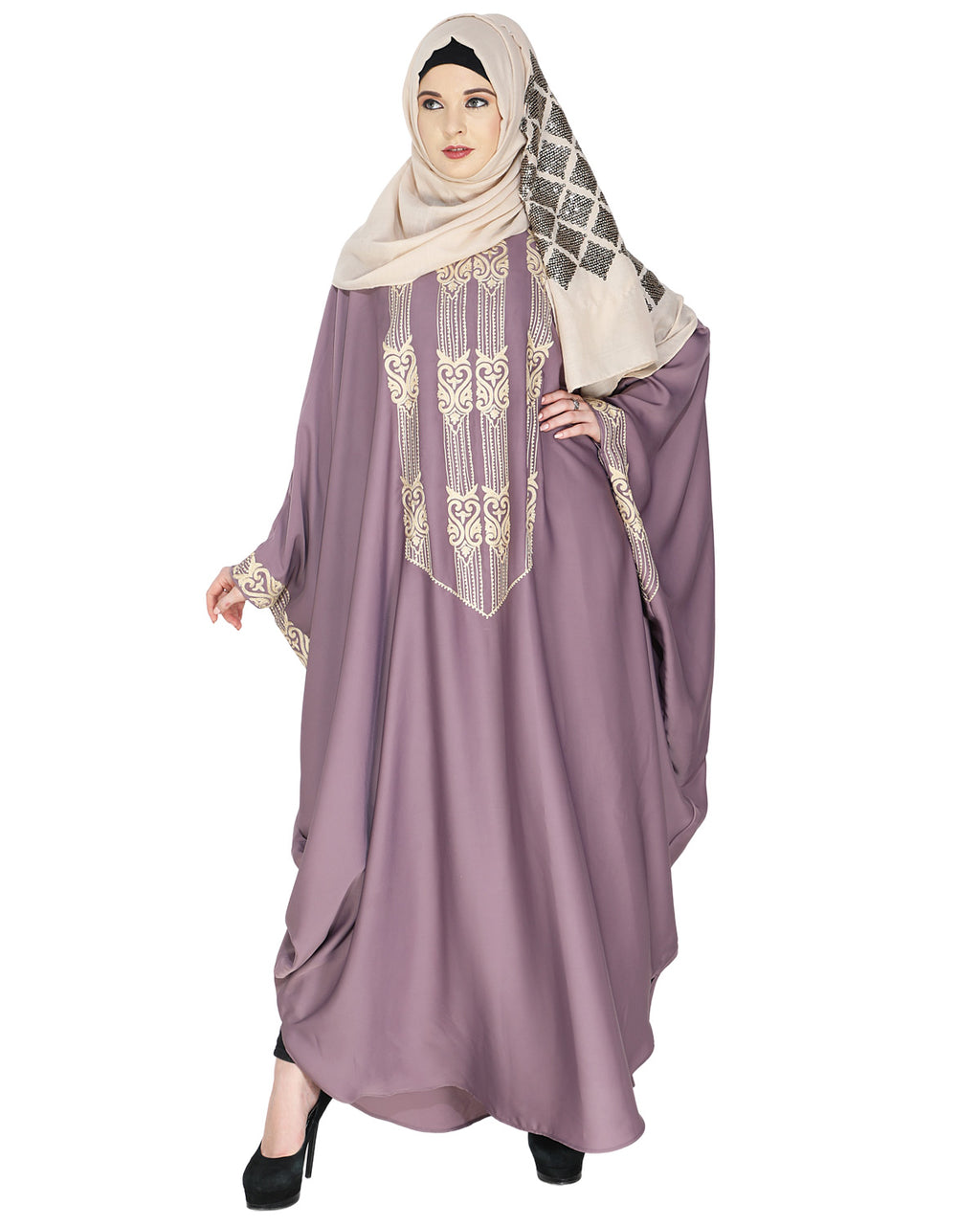 Majestic Brown Formal Kaftan Purple