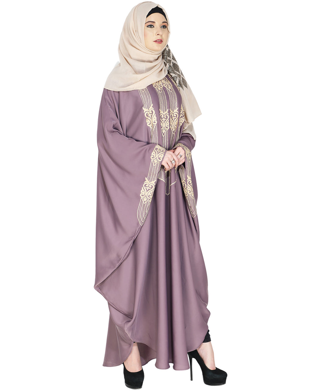 Majestic Brown Formal Kaftan Purple