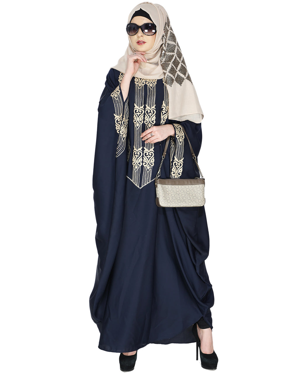 Majestic Brown Formal Kaftan Blue