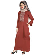 Newfangled Abaya Brick Red