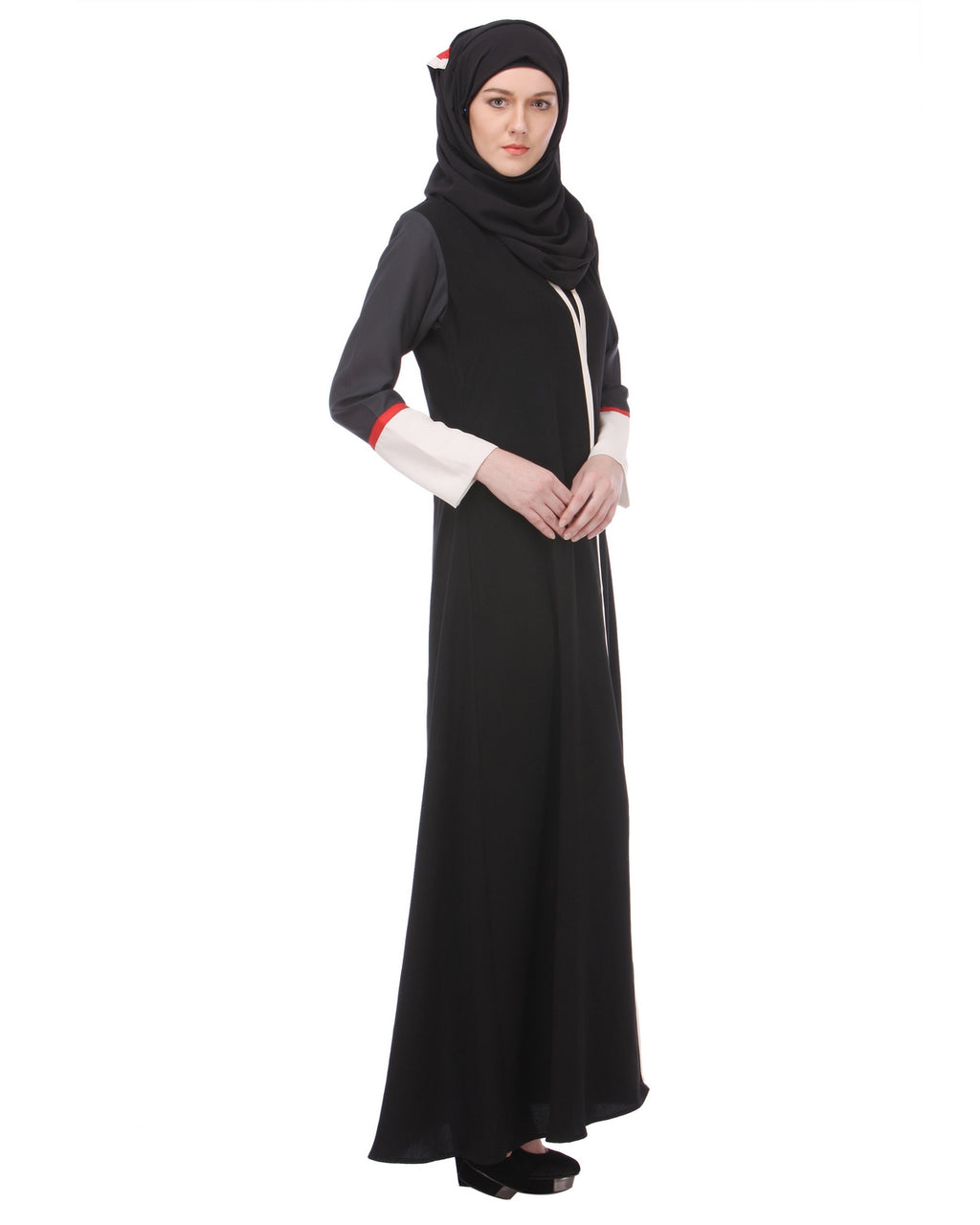 Casual Black Everyday-wear Abaya Black