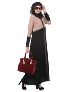 Casual Black & Beige Abaya Black & Beige