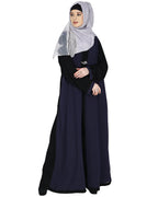 Layered Maxi Dress Abaya Blue