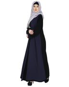 Layered Maxi Dress Abaya Blue