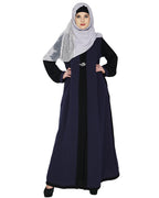 Layered Maxi Dress Abaya Blue
