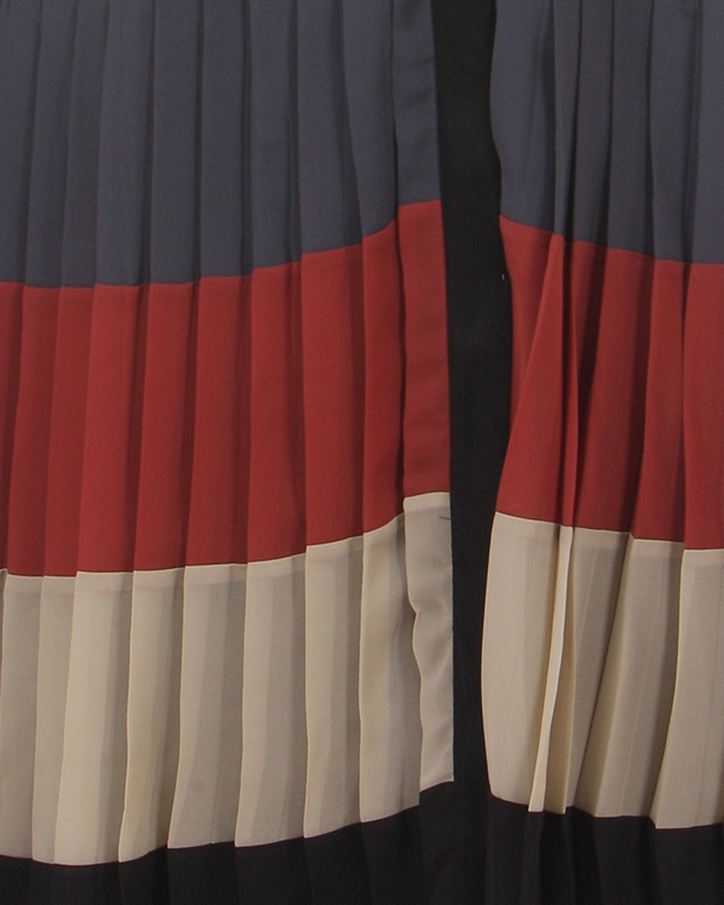Multi Coloured Pleated Stylish Abaya Black