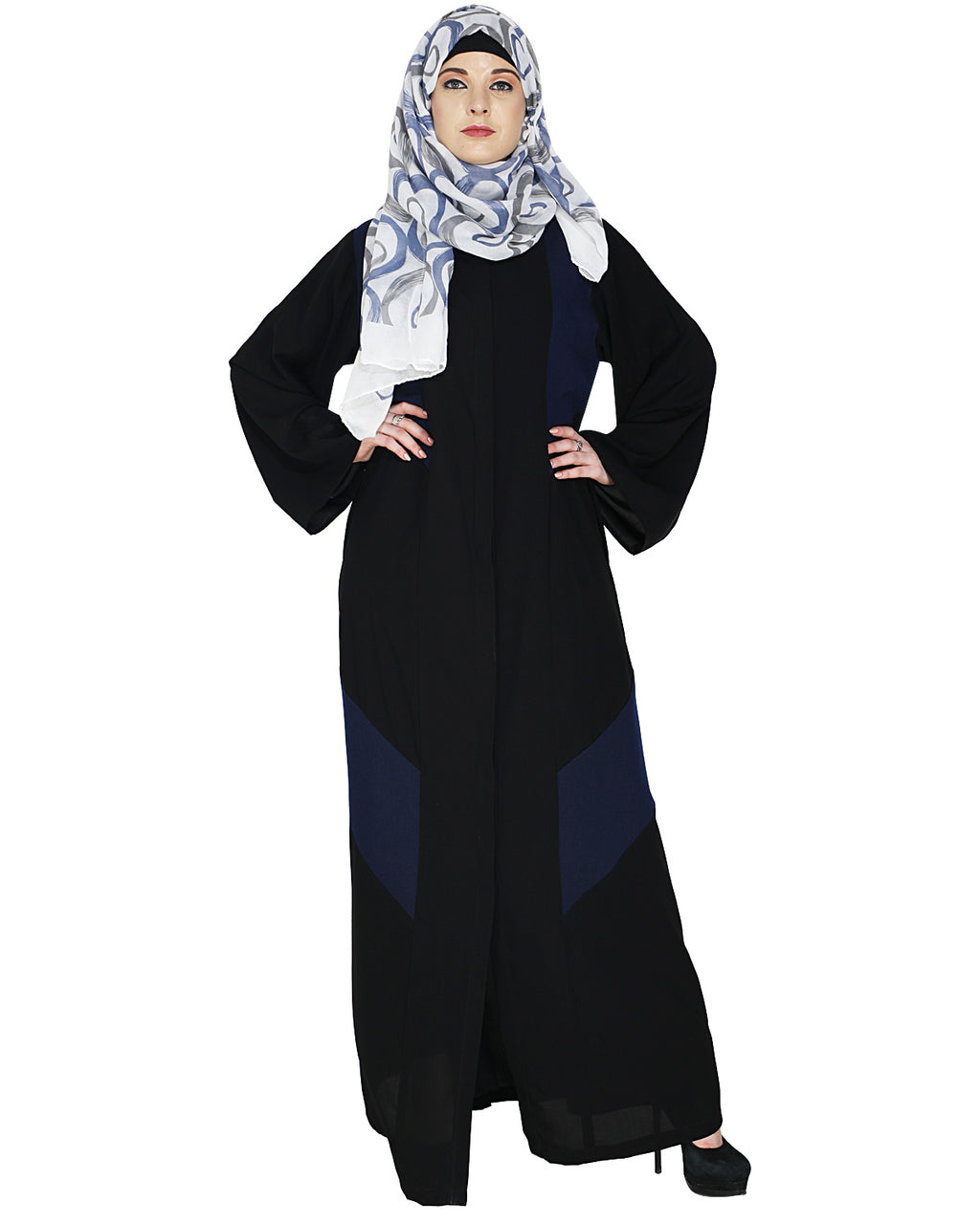 Modest Abaya Stylish Dark Blue