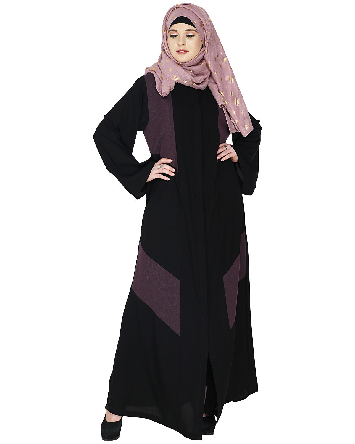 Modest Abaya Stylish Purple