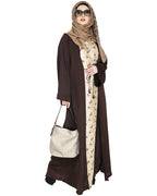 Effortless Layered Abaya Brown
