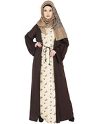 Effortless Layered Abaya Brown