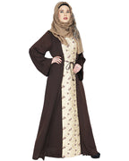 Effortless Layered Abaya Brown