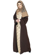 Effortless Layered Abaya Brown