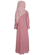 Prismatic Mirror Work Abaya Grey