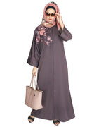 Daisy Drill Abaya Light Purple