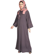 Daisy Drill Abaya Light Purple