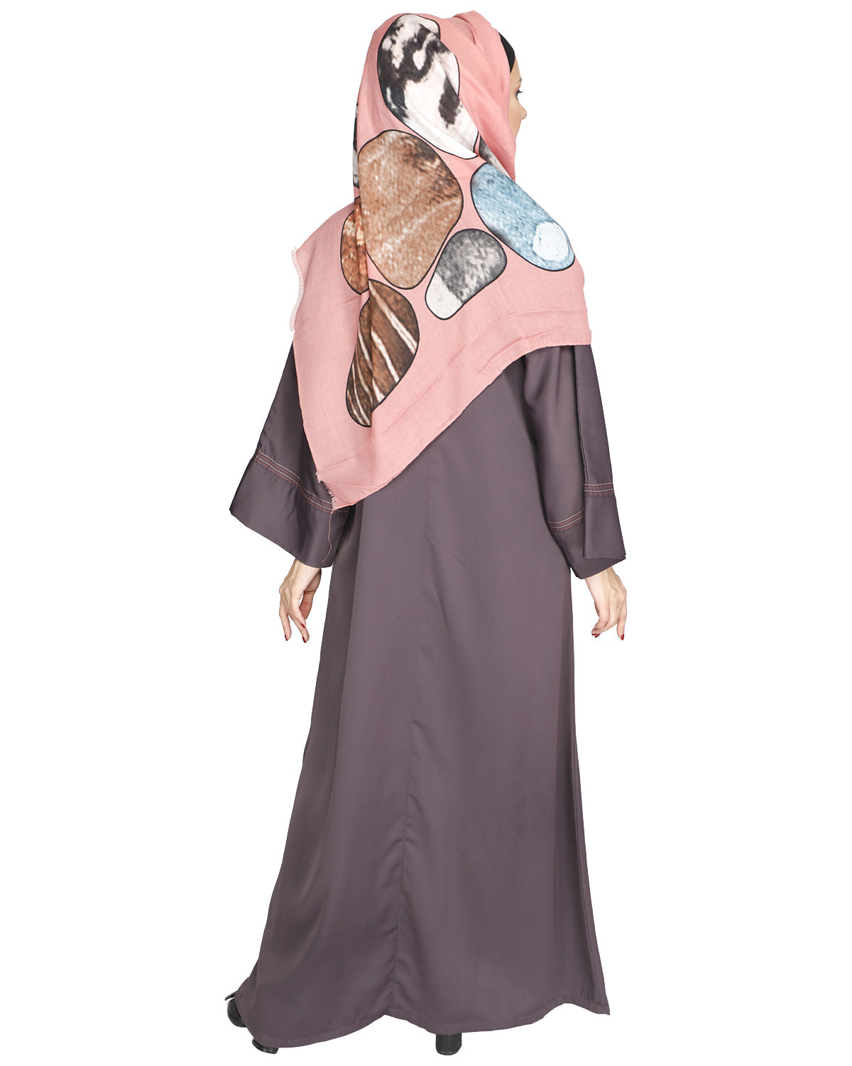 Daisy Drill Abaya Light Purple