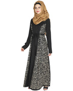 Opulent Velt Abaya Black