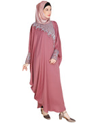 Luxury Grey Kaftan Wine